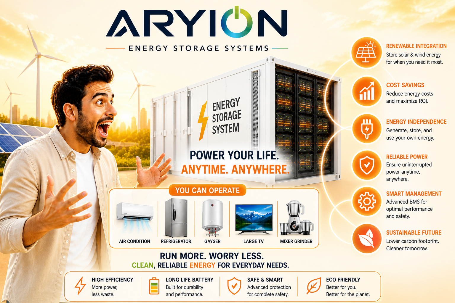Solar and Battery Installation by ARYION Energy Storage Systems
